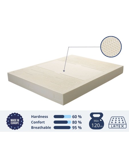 COLCHÃO 100% LÁTEX 20CM | XALUCA