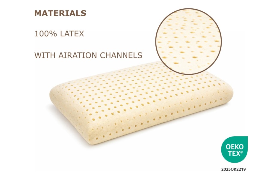 ALMOHADA LÁTEX ORGÁNICA - ALTURA 12CM
