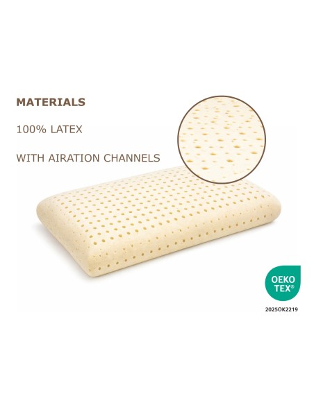 ALMOHADA LÁTEX ORGÁNICA - ALTURA 12CM