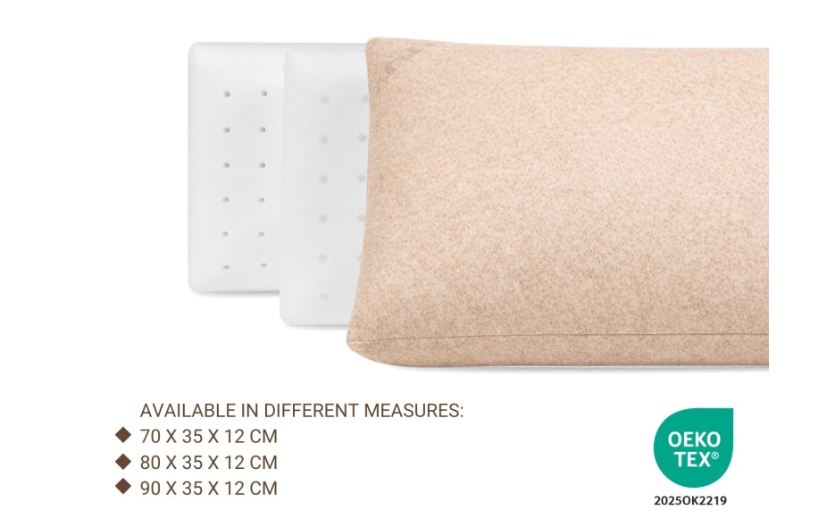 ALMOHADA LÁTEX ORGÁNICA - ALTURA 12CM