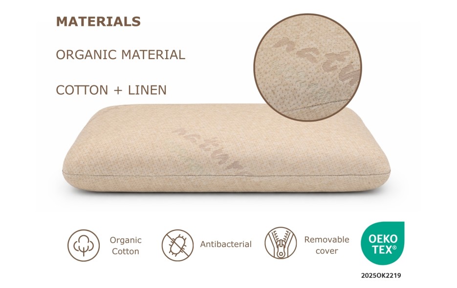 ORGANIC LATEX PILLOW - HEIGHT 12CM