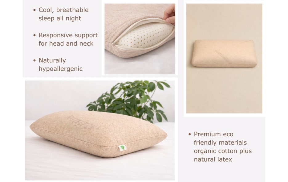 ALMOHADA LÁTEX ORGÁNICA - ALTURA 12CM