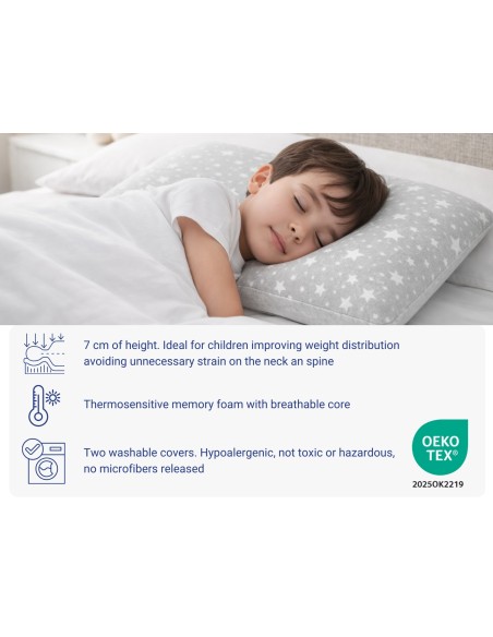 PACK ALMOHADA JUNIOR ALTURA 6CM