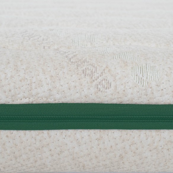 MATELAS EN MOUSSE AVEC CANAUX D'AIR ET FIBRE DE COCO HAUTEUR 11CM