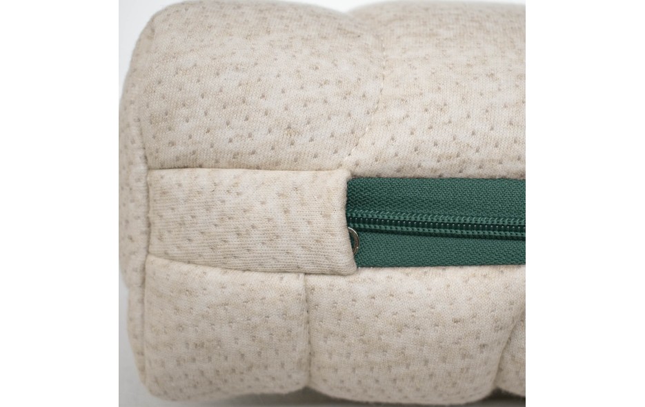 MATELAS EN MOUSSE AVEC CANAUX D'AIR ET FIBRE DE COCO HAUTEUR 11CM