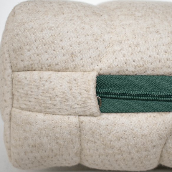 MATELAS EN MOUSSE AVEC CANAUX D'AIR ET FIBRE DE COCO HAUTEUR 11CM