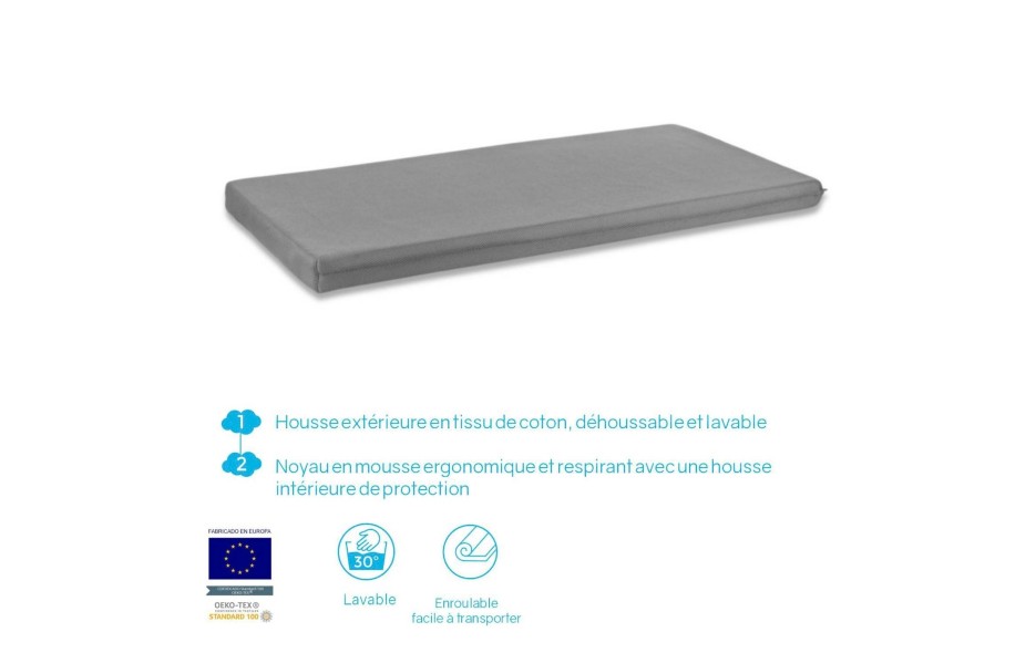 MATELAS POUR LIT DE VOYAGE 60x120x5CM