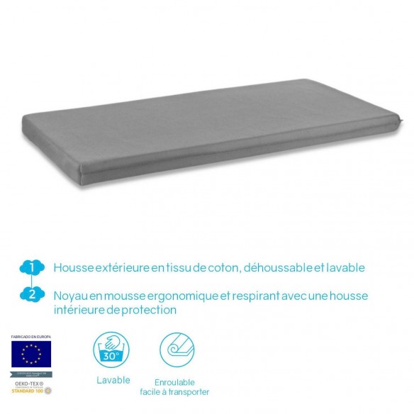 MATELAS POUR LIT DE VOYAGE 60x120x5CM