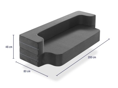 SOFA CAMA - MEDIDAS - 90x190x24 CM