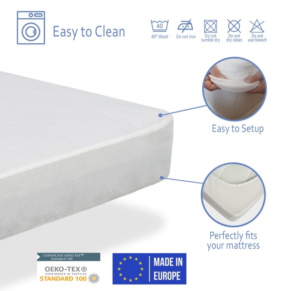 ERGO COMFORT MATTRESS PACK 14 CM HEIGHT + PILLOW + PROTECTIVE SHEET