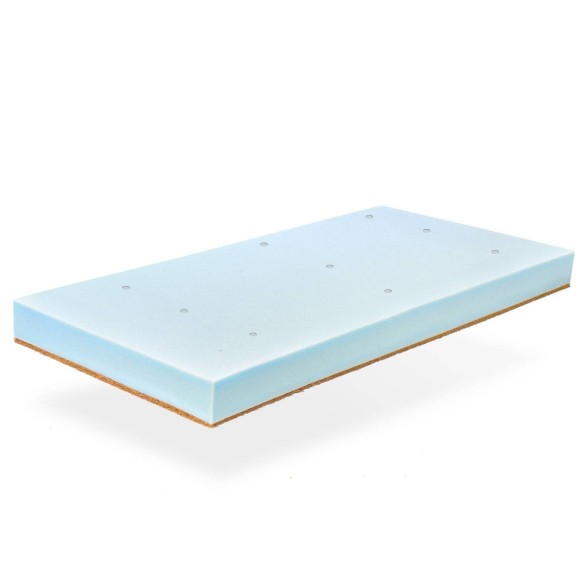 MICRO-PERFORATED FOAM MATTRESS WITH COCONUT FIBER - HEIGHT 11CM