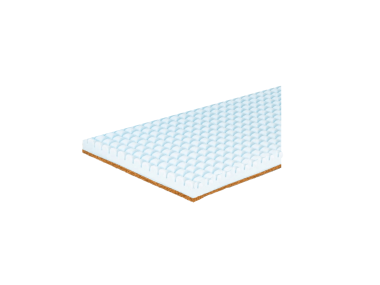 MINI CRIB FOAM MATTRESS WITH COCONUT FIBER AIR CHANNELS 7CM