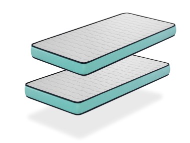 LOT OF 2 PRO COMFORT MATTRESSES - HEIGHT 14 CM