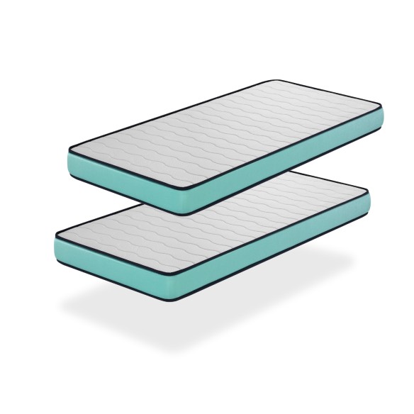 LOT DE 2 MATELAS PRO CONFORT - HAUTEUR 14 CM