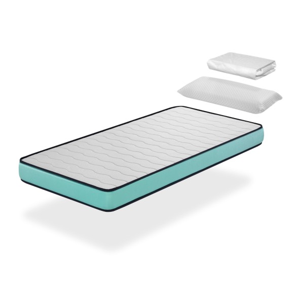 PACK CONFORT PRO  + ALMOHADA + SABANA PORTECTORA- ALTURA 14 CM