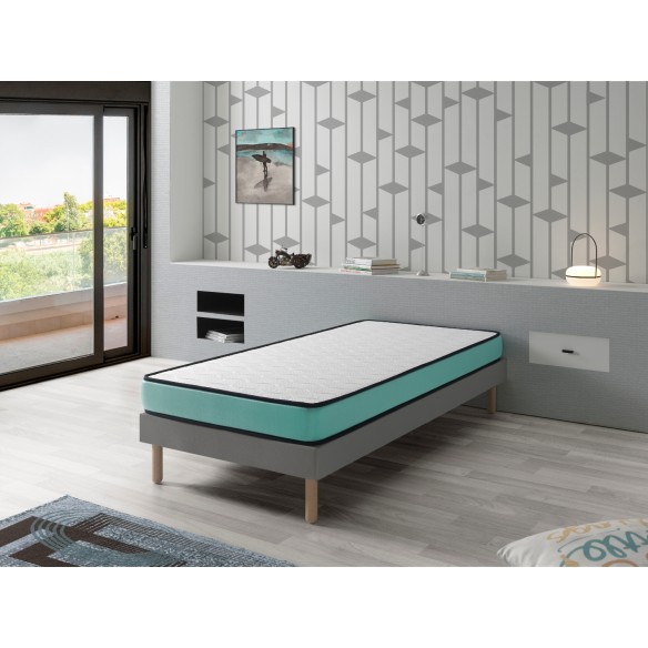 PACK CONFORT PRO  + ALMOHADA + SABANA PORTECTORA- ALTURA 14 CM